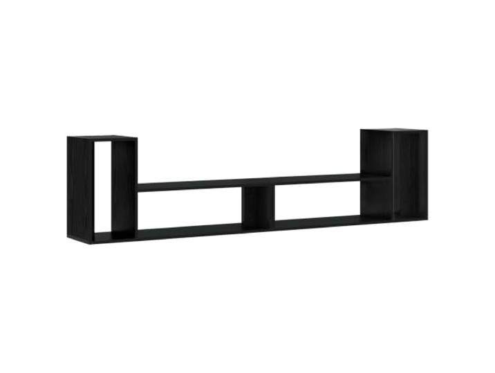 Foknhdi TV-Schrank 100 x 30 x 50 cm Schwarze Eiche Holzwerkstoff Lowboard Kompakt konstruiertes Medienmöbel für Wohnzimmer und Schlafzimmer, bietet flexible Ablageflächen und modernes Design.