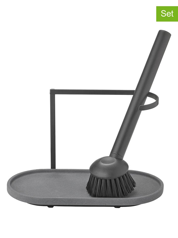 Blomus 3tlg. Spülset "Dhuva" in Grau - onesize