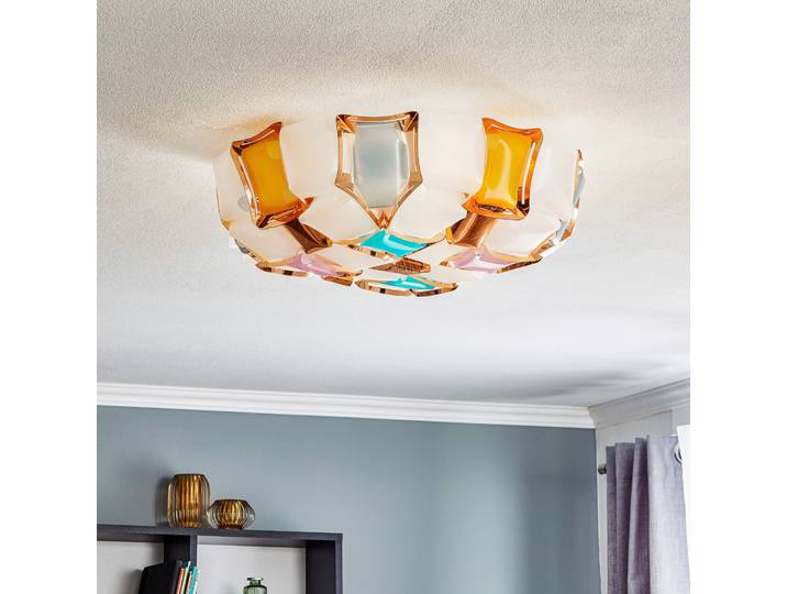 Plafonnier Mida, 50 cm, multicolore - Slamp - Salon / séjour - Design - Plastique - Rond