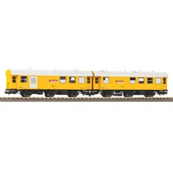 PIKO 55918 H0 2er Set Wohn-/Werkstattwagen 3yg Bahnbau, DB AG, Ep. VI
