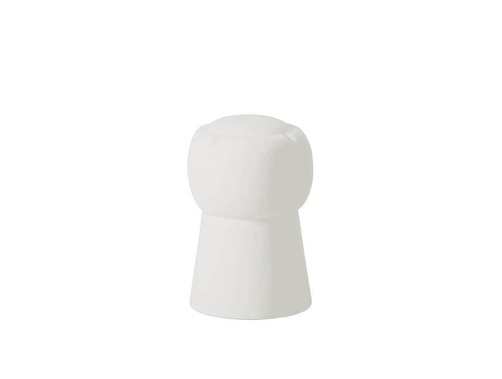 SLIDE tabouret bas pour l'extérieur CIN CIN (Blanc lait - Polyéthylène)