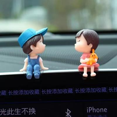 Inspired Finds Car Interior Cute Cartoon Balloon Ornament Dashboard Decoration For Couples (1 2 Pcs) blue Outfit Couple