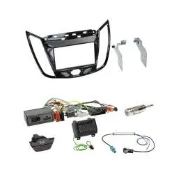 Autoradio Komplettset FORD C-Max Kuga Radioeinbauset Radioblende Lenkradadapt...