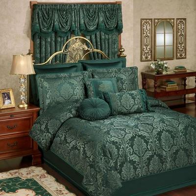 Touch of Class Camelot Comforter Set Emerald Green, Queen, Emerald Green