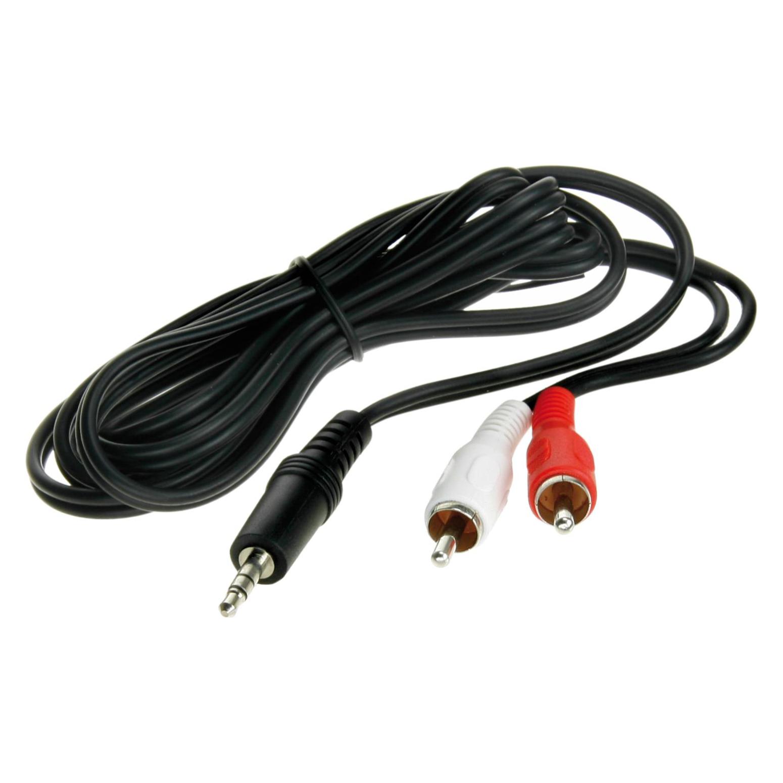 ACV Audio-Adapterkabel Klinke 3,5 mm auf 2x Cinch RCA 1,5 Meter (31149002)
