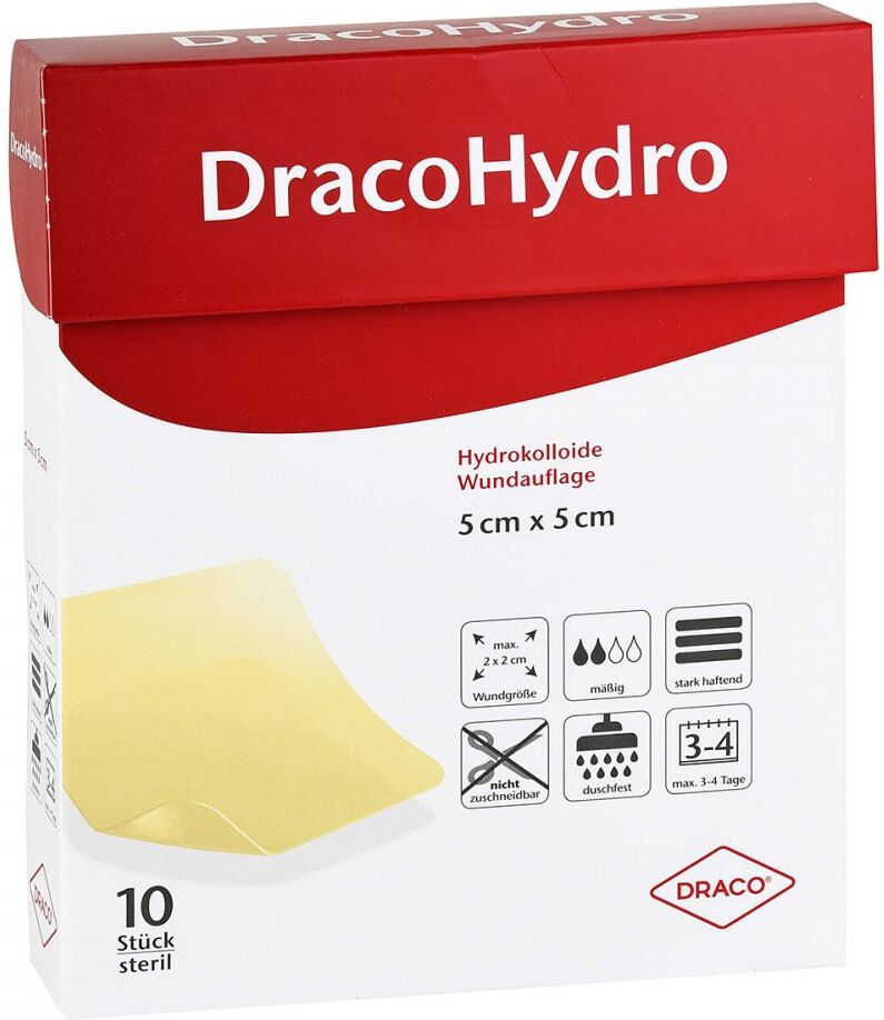 Dracohydro Hydrokoll.wundauflage 5x5 cm 10stk