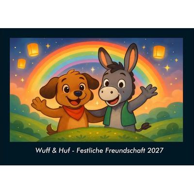 Wuff & Huf - Festliche Freundschaft 2027 Fotokalender DIN A4
