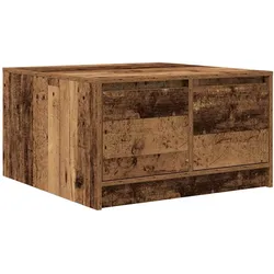 vidaXL Couchtisch mit Schubladen Altholz-Optik 70,5x70x40 cm