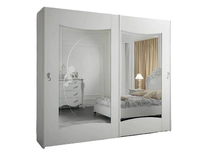 Xlmoebel Kleiderschrank Weißer Kleiderschrank im italienischen Design (1-St., Kleiderschrank) Hergestellt in Europa