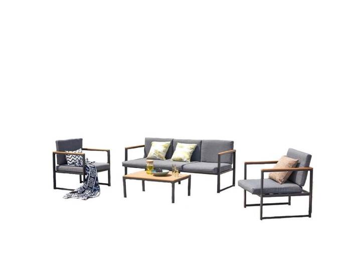 Tahina - Salon de jardin bas aluminium