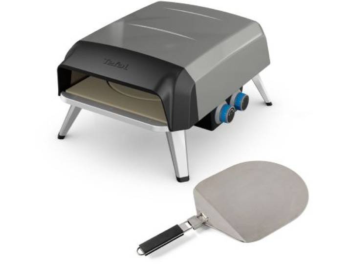 Tefal - Four À Pizza Gaz Pronto Jm412010 Pizza 30 Cm Préchauffage 15 Min, Jusqu'à 400°C