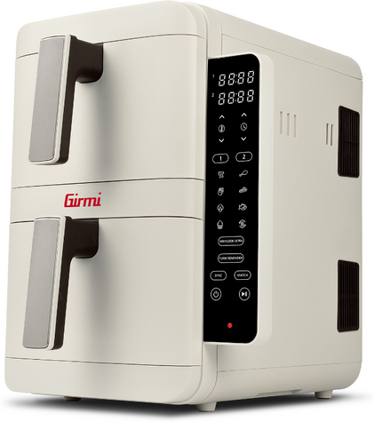 Girmi FG41 EcoFrit Dual - Friggitrice ad aria doppio cestello digitale 9L