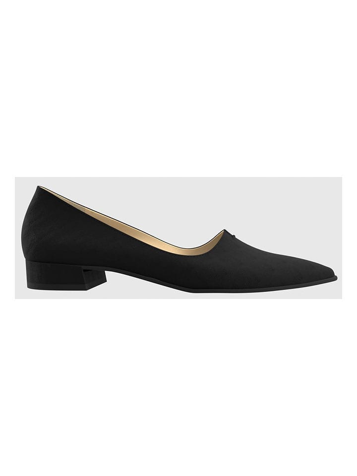 Högl Leder-Ballerinas in Schwarz - 40