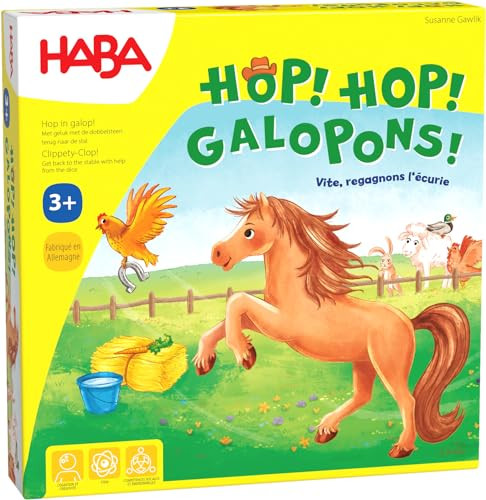 HABA Hop! Galopons! Paarden- en racespel voor kinderen vanaf 3 jaar