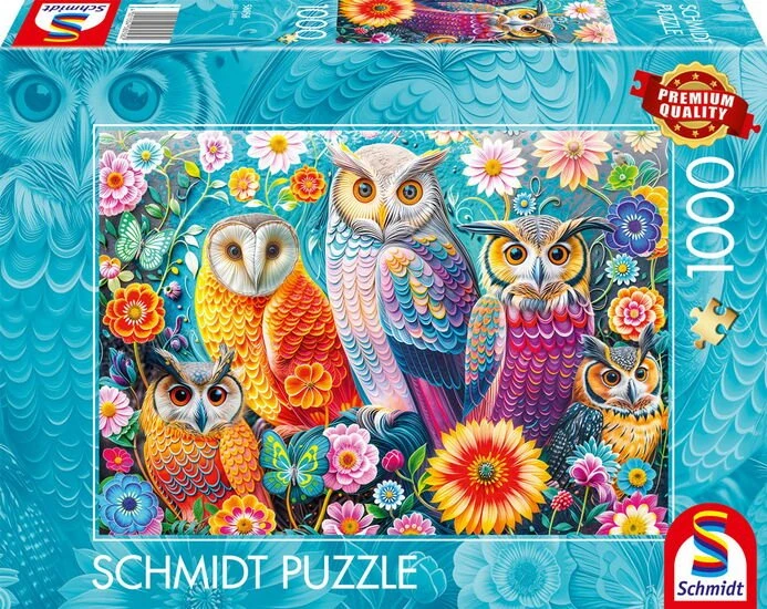 Schmidt Spiele Eulen und Blumen (1000 Teile)