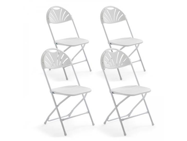 4 chaises pliantes de réception