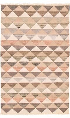 Ecarpetgallery "Ankara FW Cream Kilim 4'10"" x 7'10"" - 4'10 x 7'10"
