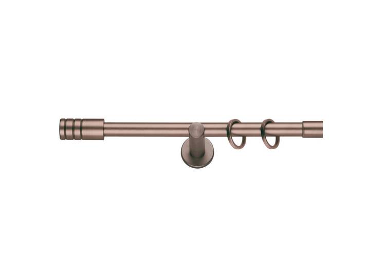 Vorhangstangenset, Bronzefarben, Metall, 210 cm, Europäischer Sicherheitsstandard, Heimtextilien, Vorhänge, Vorhangstangen, Vorhangstangenset