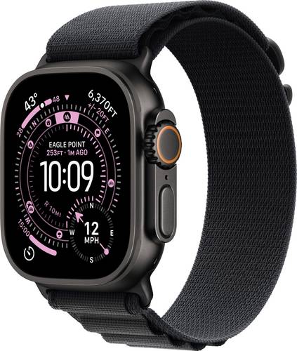 Apple Watch Ultra 3 GPS + Cellular 49mm Titangehäuse Alpine Loop Schwarz M