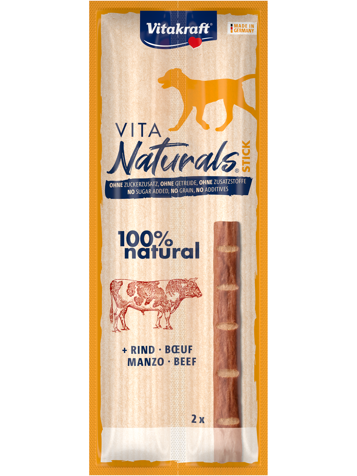 Vitakraft Vita Naturals Sticks Rind 22g (2x 11g)