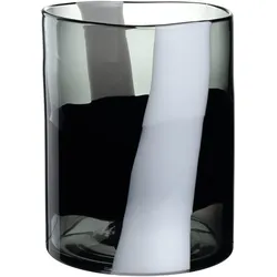 Vase BANDA NERA (LBH 23x23x27 cm) - schwarz - LBH 23x23x27 cm