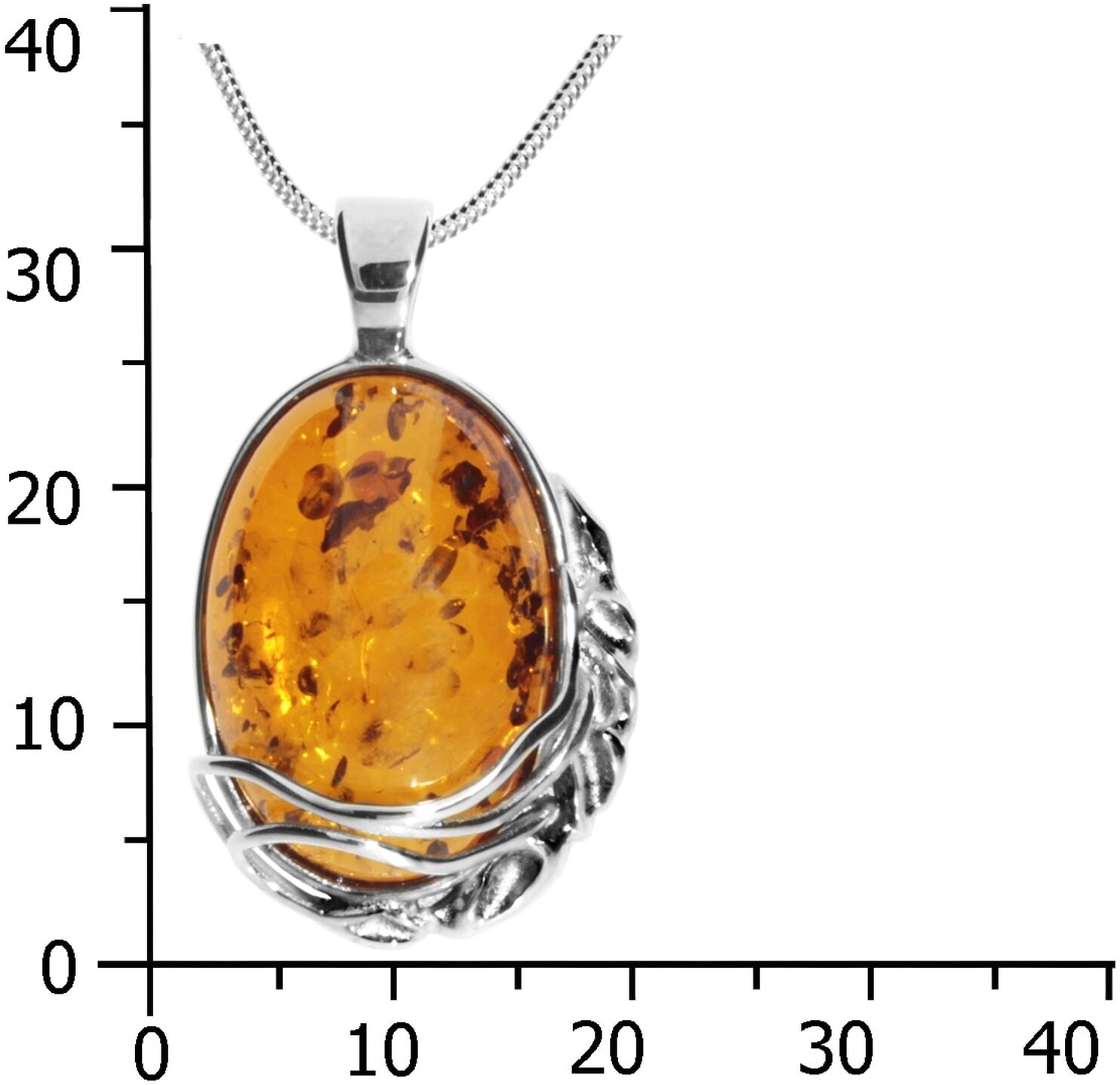 Kette mit Anhänger OSTSEE-SCHMUCK "Ostsee-Schmuck Kette mit Anhänger Hilla Kette mit Anhänger Hilla" Gr. 60, silber (weiß, neutral), Halsketten, Damen, 60cm, Silber 925 (Sterlingsilber), L: 42, Kette mit Anhänger