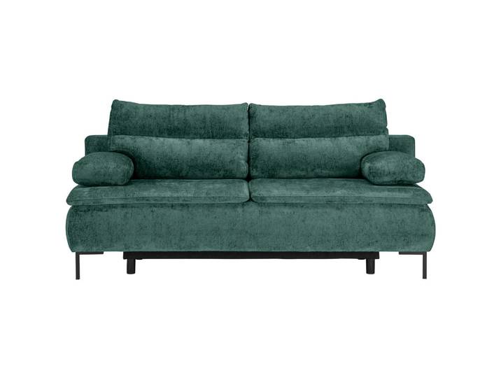 Novel Boxspringsofa, Grün, Metall, Füllung: Schaumstoff, 202x93x100 cm, Stoffauswahl, Wohnzimmer, Sofas & Couches, Schlafsofas, Schlafsofas mit Bettkasten
