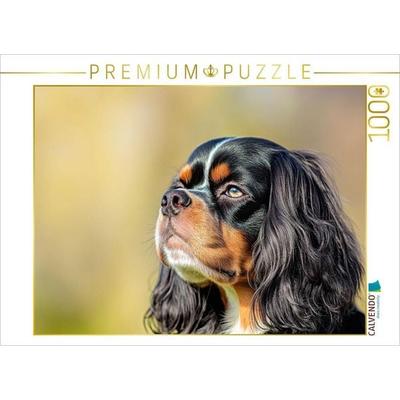 CALVENDO Puzzle Cavalier King Charles Spaniel - Eine treue Seele | 1000 Teile Lege-Größe 64x48cm Foto-Puzzle für glückliche Stunden, von , Calvendo