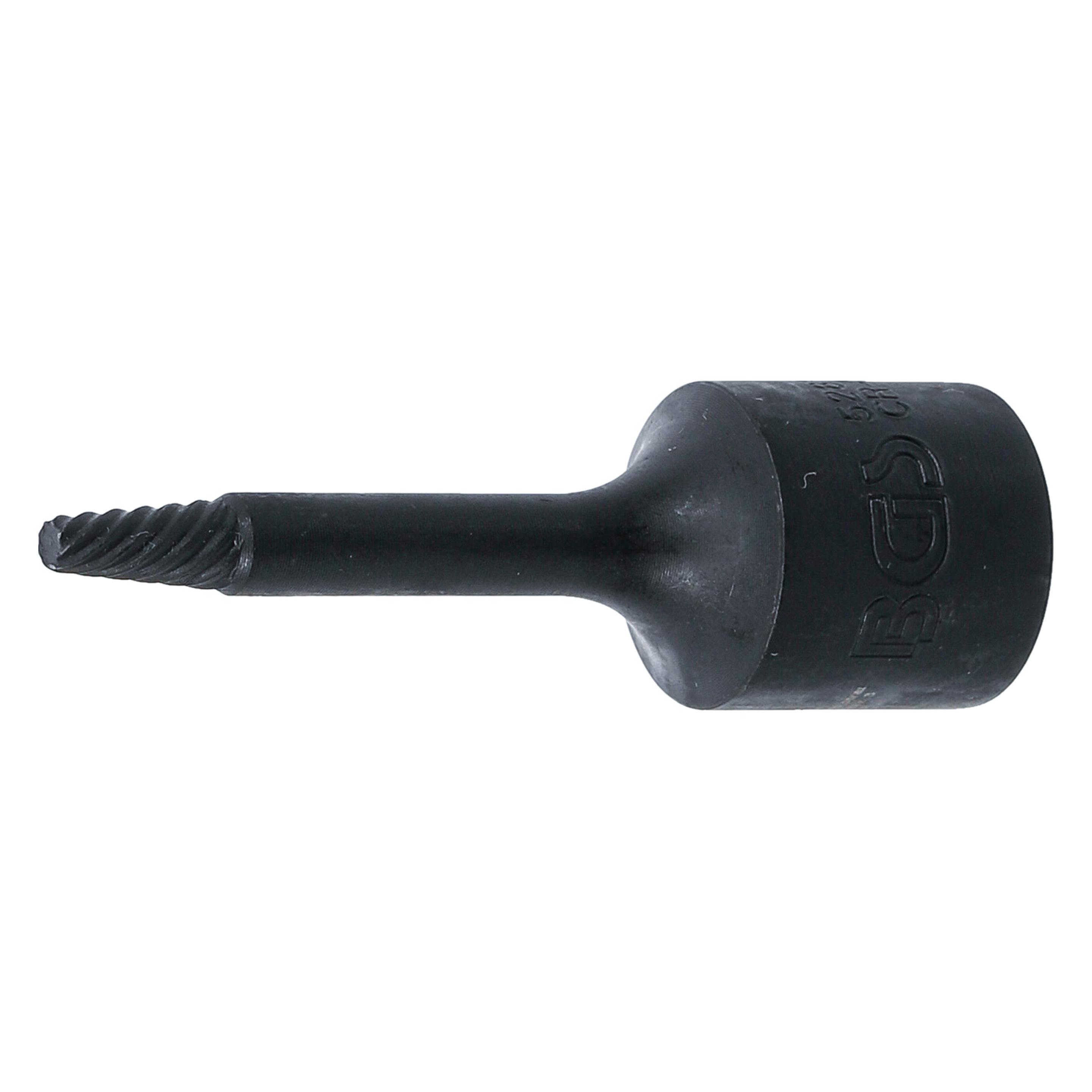 BGS Spiral-Profil-Steckschlüssel-Einsatz / Schraubenausdreher 10 mm (3/8") 3 mm (5281-3)
