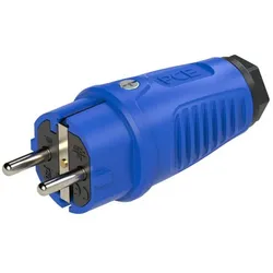 PCE 0512-bs Taurus2 Vollgummi-Stecker nat IP54 (blau/schwarz) 0512bs