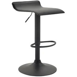 CLP Barhocker Dyn V2 Kunstleder schwarz   Farbe: schwarz, Gestell Farbe: schwarz