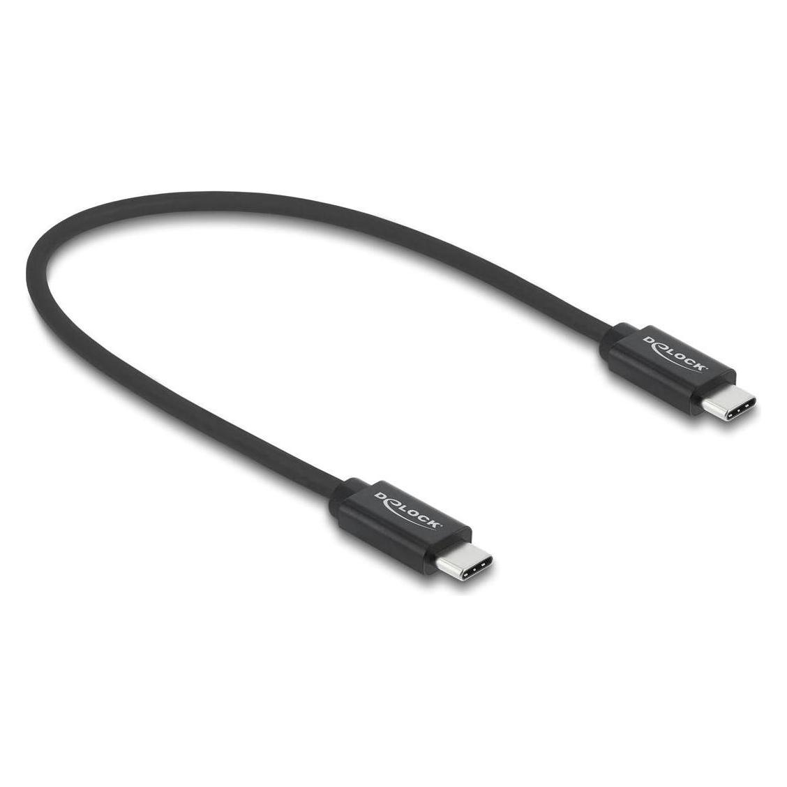 Delock Koaxiales USB 40 Gbps Kabel USB PD 3.1 240 W 0,5 m (0.50 m, USB 4, 240 W) (417871)