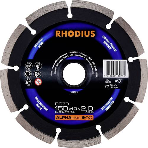 Rhodius 304093 Diamanttrennscheibe 150mm 1 St. Beton