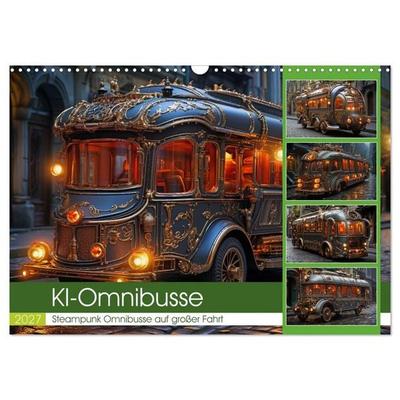 KI-Omnibusse (Wandkalender 2027 DIN A3 quer), CALVENDO Monatskalender