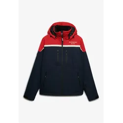 Superdry, Herren, Skijacke, Ski-Kapuzenjacke mit lockerer Passform (S), Blau