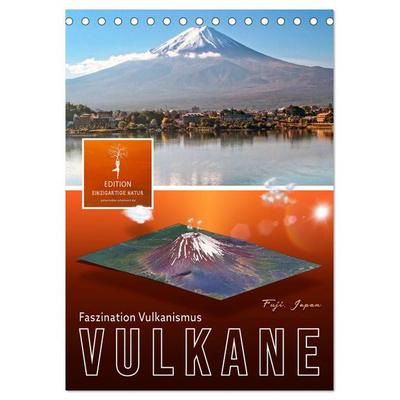 Vulkane - Faszination Vulkanismus (Tischkalender 2026 DIN A5 hoch), CALVENDO Monatskalender