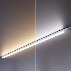 ledscom.de 2er Set LED Unterbauleuchten Rigel, 113cm, Farbtemperatur einstellbar, mit Schalter, je 1747lm, warmweiß/weiß