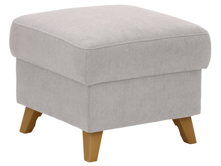 Stauraumhocker OTTO HOME Westerland , silber, B:58cm H:48cm T:58cm, 98% Polyester 2% Polyamid, Hocker, in vielen Bezugsarten und Farben, auch in Luxus-Microfaser imprägniert