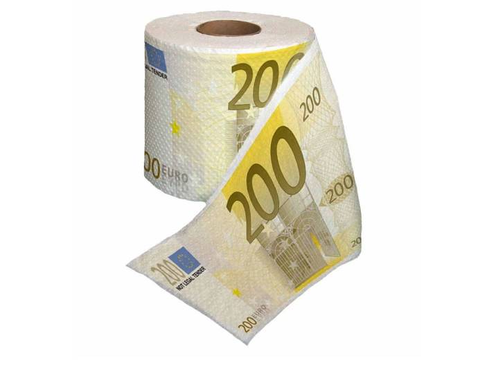 Toilettenpapier 200 Euro