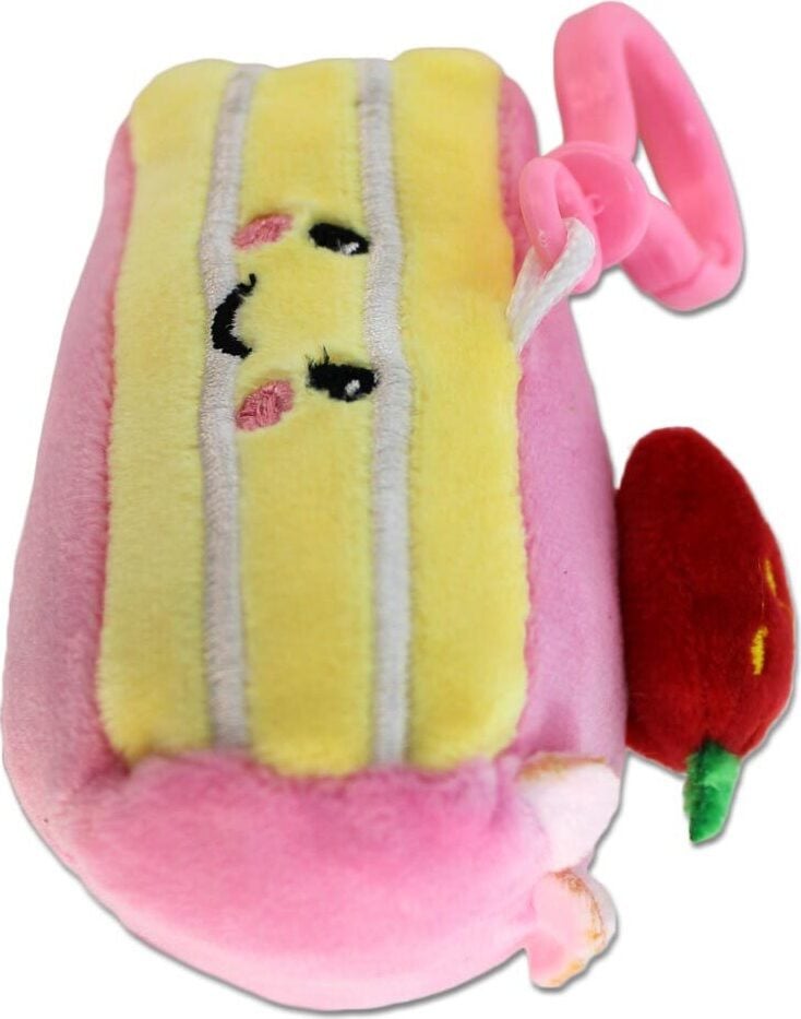 BEMIRO Erdbeertorte Pluche Hanghanger met Bagclip