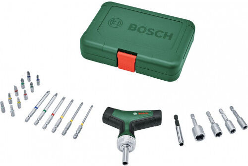 Bosch Poignée en T avec cliquet - Set 1600A02Z9T