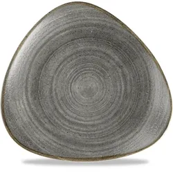 Churchill Stonecast Raw Black Teller Dreieckig 26,5cm Stonecast