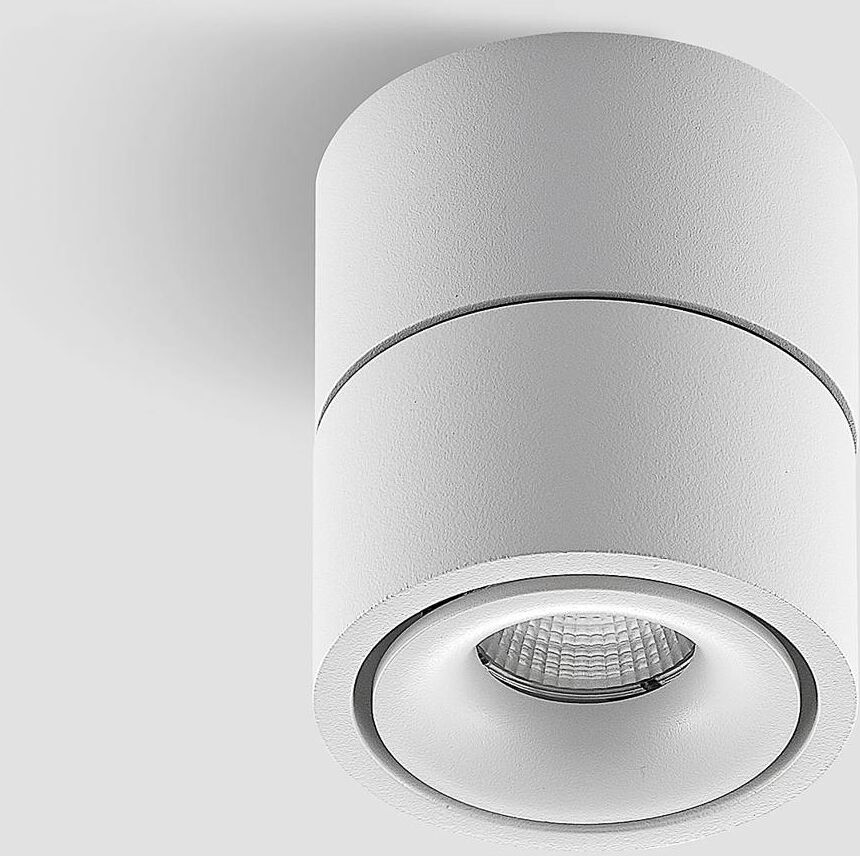 Arcchio LED-Deckenstrahler Rotari, weiß, 1-flg., 681lm Rotari Arcchio, dimmbar, weiß / opal, für Flurbereich, Aluminium, Modern