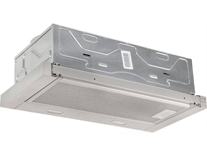 NEFF Flachschirmhaube D46ED22X1 , Energieeffizienz: A, silber (edelstahlfarben), B:59,8cm H:20,3cm T:29cm, Dunstabzugshauben, Leiser und energieeffizienter Motor für mehr Ruhe in der Küche, Flachschirmhaube