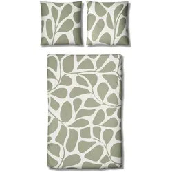 Traumschlaf, Bettwäsche, Olive (Bettwäsche Set, 80x80 cm)