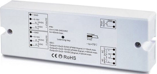 Isoled Sys-One Funk/push Dimmer 0-10v Output, 2.000w Schaltrelais, 230v