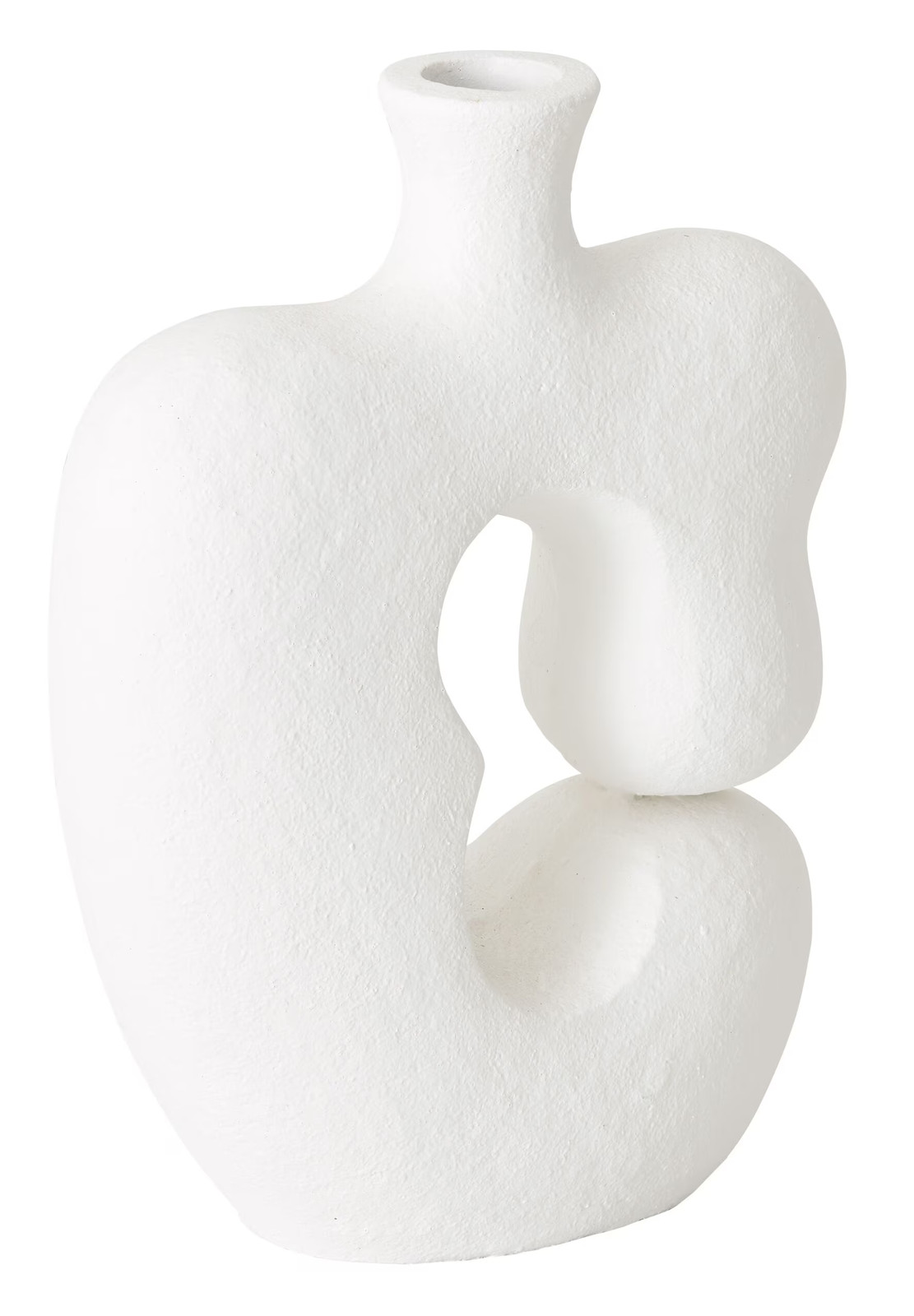 MUST Living Vaas Eros Wit, Hoogte: 49 cm
