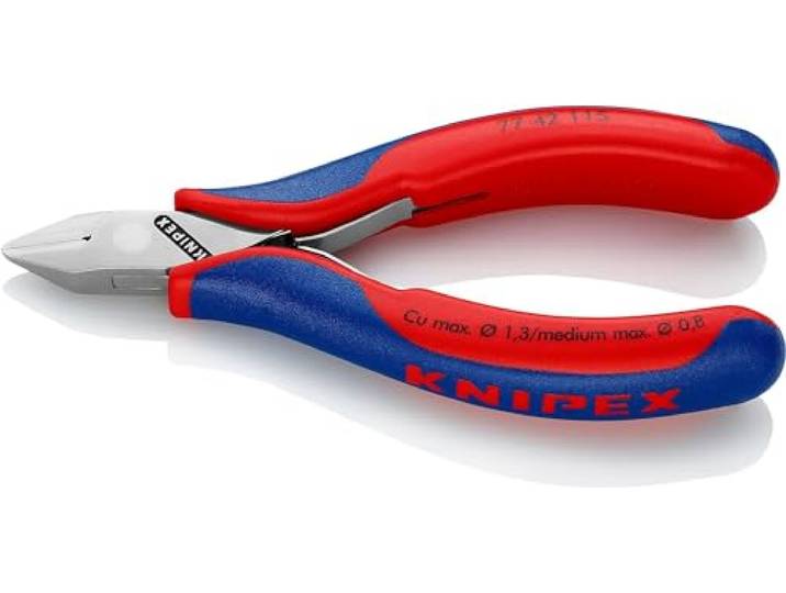 KNIPEX Elektronica-zijsnijtang met doorgestoken scharnier, 77 42 115