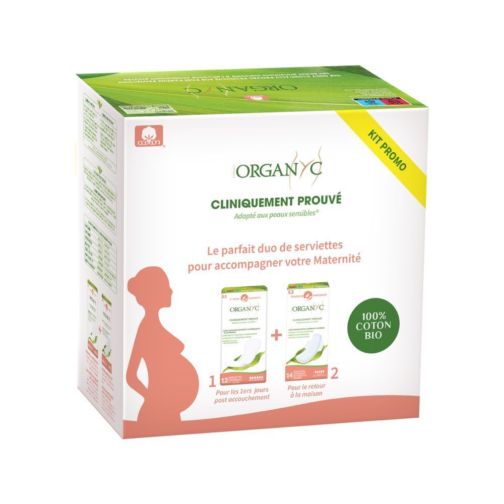 Organyc Serviette maternite Bundle pack 22 St Kombipackung