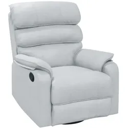 Happy Home TV Sessel mit verstellbaren Relaxfunktion & 360°° Dreh- und Schaukelfunktion Hellgrau